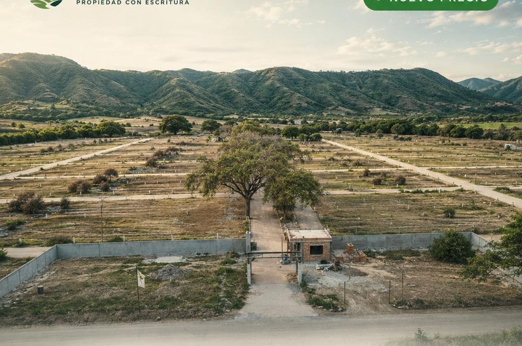 Vista aérea de los lotes campestres